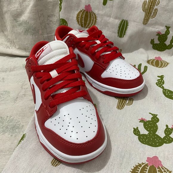 Nike Red and White Sneakers - Picture 6 of 8